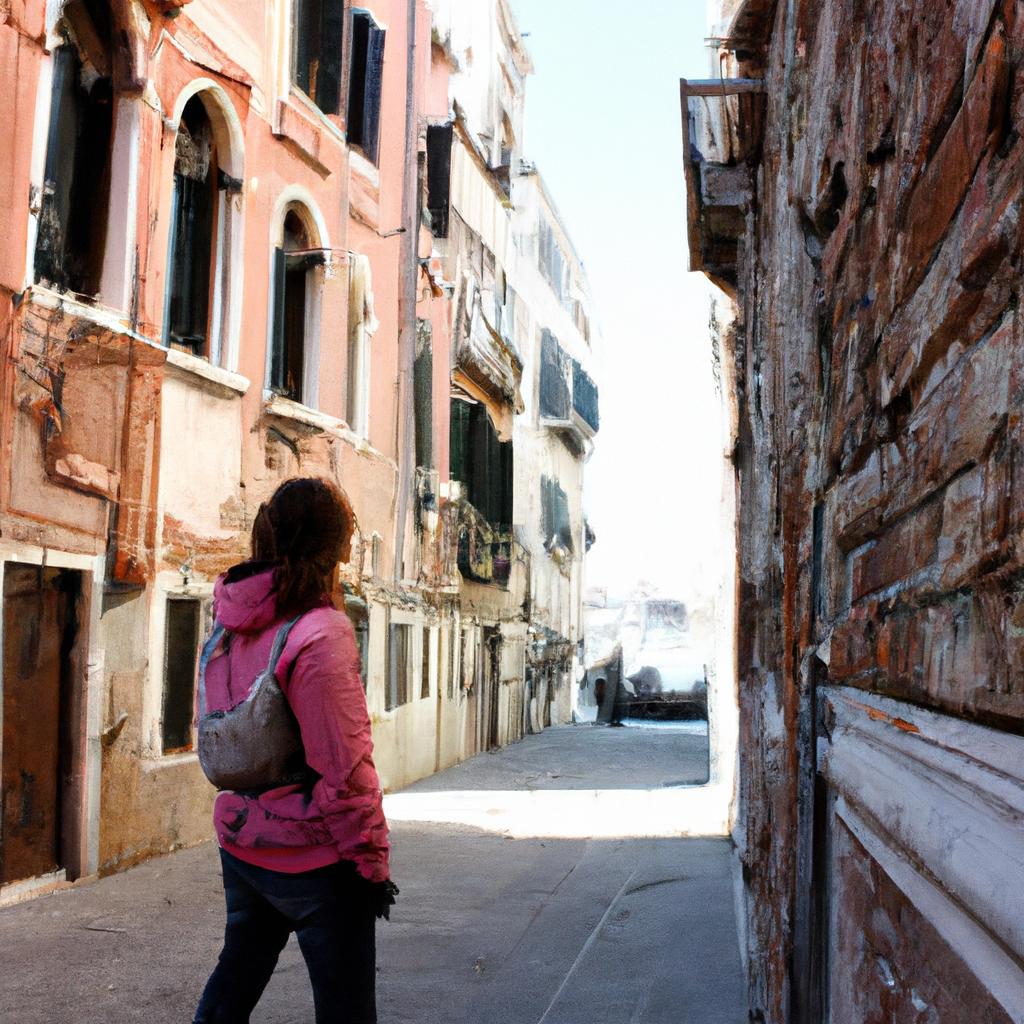 Person exploring nearby attractions in Venice